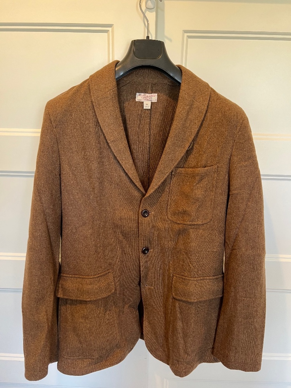 J. Crew Wallace & Barnes Wool Shawl Collar Sweater Coat